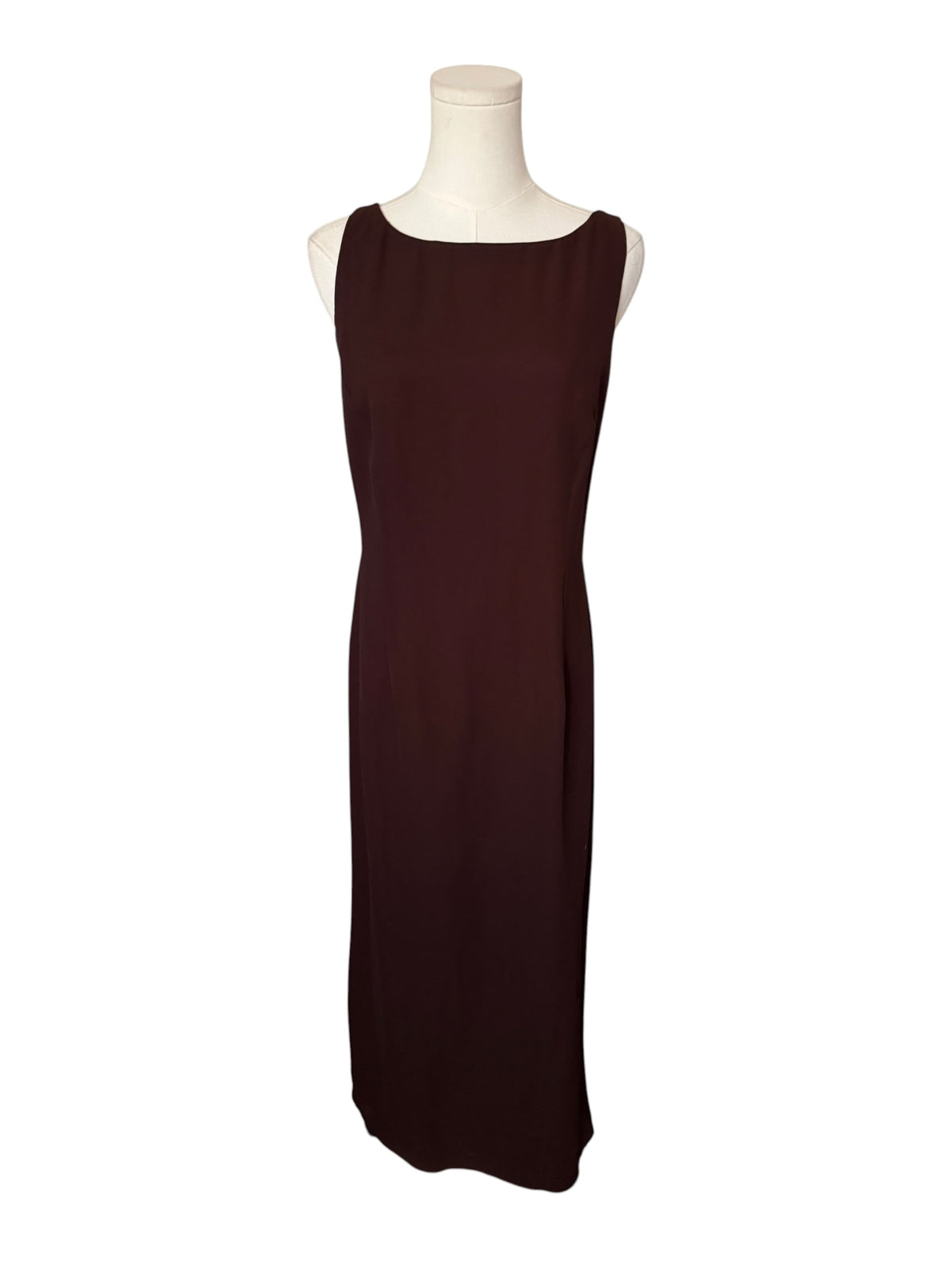 Rhapsody Sleeveless Maxi Dress in Deep Brown