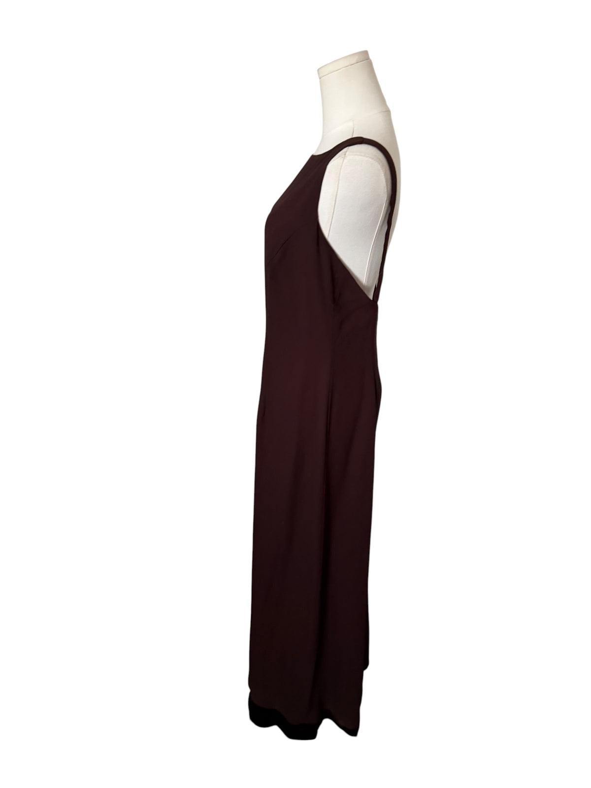 Rhapsody Sleeveless Maxi Dress in Deep Brown